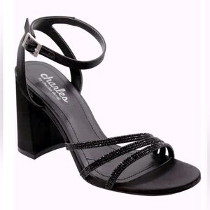 CHARLES DAVID Rheanna Heeled Sandal In Black